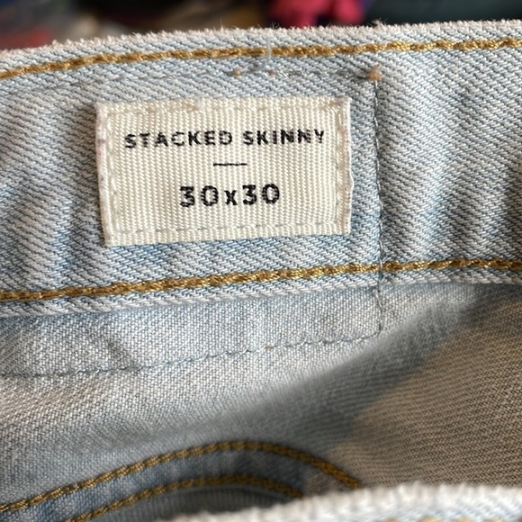 PacSun mens stacked skinny distressed jeans size 30 - Picture 9 of 12